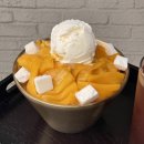 광주 동명동 카페 사월의파랑 망고빙수 디저트 맛집 후기