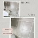 플러스24두정 | 천안 두정역코아루 곰팡이와 오염 걱정 끝! 케라폭시 줄눈 시공 후기 (줄눈플러스 작업)