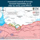 러시아 공세 캠페인 평가, 2024년 7월 19일(우크라이나 전황 이미지