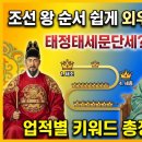 집현전문구 | 조선 왕 순서 쉽게 외우는 법. 태정태세문단세? | 업적별 키워드 총정리