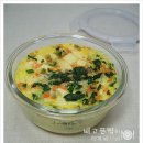 야체 순두부 계란 찜, 도시락 새우.멸치 주먹밥 이미지