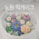 노원떡케이크 추천 러블리플라워케이크 떡케이크 앙금플라워쿠키 기념일 쿠키선물 후기