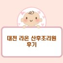 [육아]대전 라온산후조리원 후기