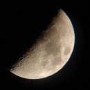 오늘 밤은 상현달🌓이네요. 이미지