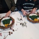 크리스마스 위빙 리스 이미지