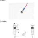 중국 메탈 인디케이터 라이트(Metal Indicator Light)_평판( Flat) 8mm-6mm TYPE 이미지