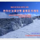 [2016년1월10-11일 일요일/월요일]청주공항 출발 한라산 눈꽃산행 안내＜대전 한백투어 산악회 공지＞ 이미지