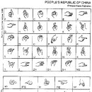 [중국수어배우기]알파벳 이미지