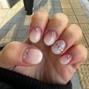 해눅네일 | [장소리뷰] 다산 네일맛집 해눅네일, 본식 웨딩네일 받고왔어요 🩶