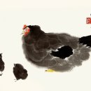 만화 웹툰 ·일러스트 구수성(1929-2002) 씨암탉 그림 邱受成（1929-2002） 子母鸡图 이미지