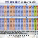 [대중교통]새로운 790번버스 시간표!! 인천-소래-오이도역-선재도 이미지