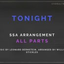 Tonight (SSA, Leonard Bernstein 곡) - 가사만 이미지