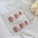 썸머드림 | 집에서 10분만에 초간단 네일재료 필요 없는 붙이는 젤네일팁 썸머드림 Summer 딸기미러 수제네일팁