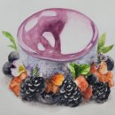 수채화 케이크 이미지