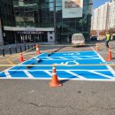 기흥도서관 | 용인 기흥구 구성 도서관 장애인 주차선도색 시공 현장