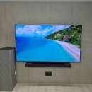 부산한화포레나대연 엘지77인치TV 드비알레디온사운드바 단디맨 무타공벽걸이 설치 후기