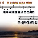 새찬송가 302장 PPT악보 _ 내 주 하나님 넓고 큰 은혜는 이미지