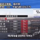 일본 지진 발생 때 NHK 대응 이미지