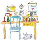 행복을 주는 한국화 이미지