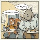 "쏘리! 지나갈게요" 대신 'squeeze by' 이미지