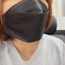 [KF-94마스크 대형] 귀안아픈 여름용 검정마스크 착용후기
