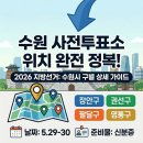 매탄1동 행정복지센터 다목적홀 | 2026 지방선거 수원 사전투표소 위치 안내 준비물