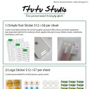 [Back to school up to 50% off] 커스텀 스티커 라벨 제작: 이름스티커, 포토스티커, QR스티커,로고스티커 이미지