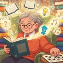 치매 예방을 위한 두뇌 훈련 습관 이미지