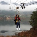 보현산댐 짚와이어 이미지