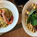 마차고등학교 | #. 부산 · 영도 | 꼬쇼네, 시금치 오일 파스타 그리고 이버섯저버섯 들깨 파스타