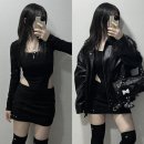 초겨울코디 니체이큐엘 아일렛 사이드컷 티 & 아일렛 슬릿 스커트 후기