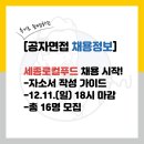 로컬푸드 싱싱문화관 | 세종로컬푸드 채용 자소서 가이드, 연봉(일반직6급)(공무직)(운영/계산)(농가관리/고객관리/가격관리...