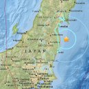 일본 후쿠시마 근해 규모 5.6 지진발생 이미지