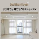대연 힐스테이트푸르지오 | 부산 대연동 대연힐스테이트푸르지오 쉬폰커튼 비침없는쉬폰 시접없는 리드밴드커튼
