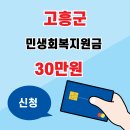 고흥군 민생회복지원금 신청방법 2025