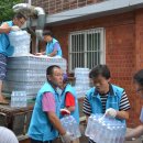 하이트진로에서 생수 1만병 지원 이미지