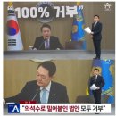 윤석열 “ 의석수로 밀어붙인 법안 모두 거부한다” 이미지