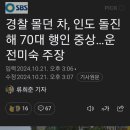 [국내이슈] 이제 경찰마저도 인도 돌진하네 이미지