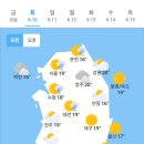 ＜오늘의 날씨 🌞☔️☃️＞ 2023년 6월 10일 토요일 이미지