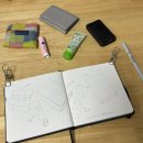 마음의 기록, 펜 드로잉과 수채일러스트 | [일상드로잉/수채일러스트] 수채화로 그려보는 왓츠인마이백, 간단한 수채화 그리기