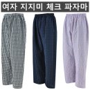 여자 지지미 체크 파자마(여름-여자) 이미지