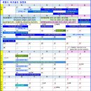 세종시 파크골프 일정표 이미지