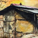 풍경수채화 이미지