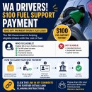 서호주 정부 연료 지원금 $100 지급 / Fuel Support Payment 신청 안내 이미지