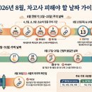 2026년 8월 자동차·버스·선박 고사 피해야 할 날짜 안내 이미지