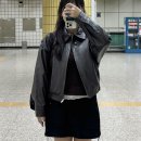 4075 | 여자 봄버자켓 추천: 시야쥬 SIOT4075 Leather Bomber Jacket_Brown 내돈내산