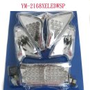 4MotorcycleRacing=YAMAHA TMAX 01-07 LED TAIL ,FRONT ,REAR WINKER LAMP 6 PC SET 이미지