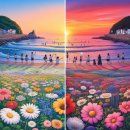 대천해수욕장 시민탑광장 관광안내소 | 인생 노을 영접하러 서해로 떠나요! 꽃지 vs 대천 해수욕장 &#39;노을 명소&#39; 리얼 비교
