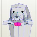 유리컵에 담긴 물개 이미지