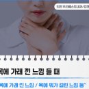 목에 뭐가 걸린 느낌 가래낀 느낌 이물감 음식 매핵기 이미지